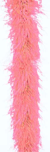 Ostrich feather boa 4 ply - #41 CORAL